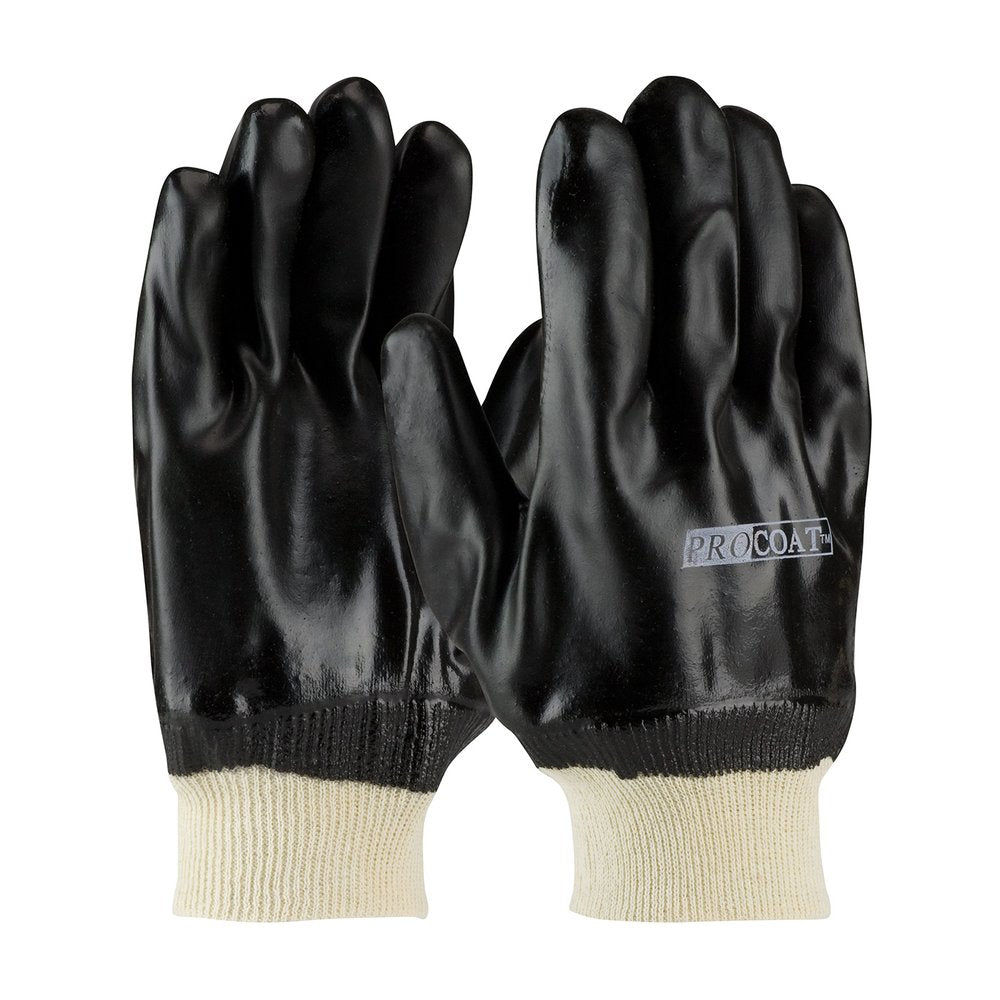 PIP Prem PVC Glove Jersey Liner&rough Sandy Fin.knit, 12 Pairs/Pack