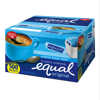 Zero Calorie Sweetener, 0.04 oz Packet, 500/Box
