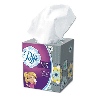 Ultra Soft Facial Tissue, 2-Ply, White, 56 Sheets/Box, 4 Boxes/Pack, 6 Packs/Carton