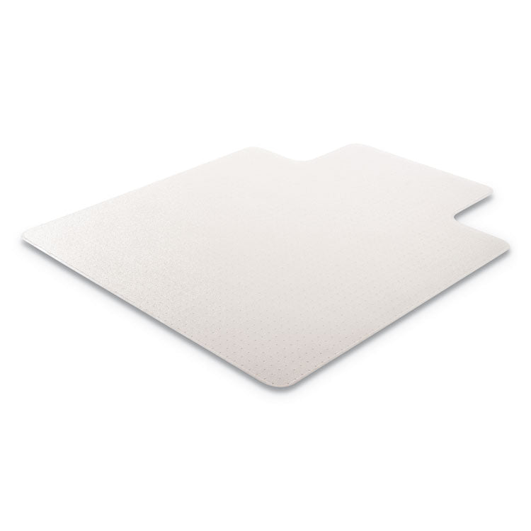 RollaMat Frequent Use Chair Mat for Medium Pile Carpet, Rectangular with Lip, Beveled Edges, 36" x 48", Clear, Ships Flat