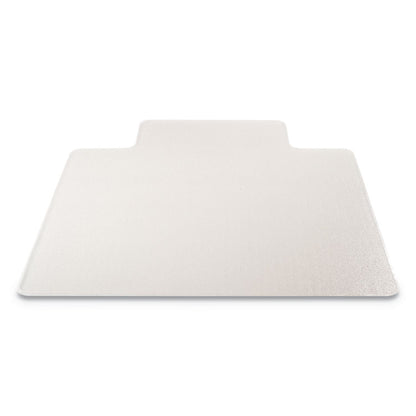 RollaMat Frequent Use Chair Mat for Medium Pile Carpet, Rectangular with Lip, Beveled Edges, 36" x 48", Clear, Ships Flat