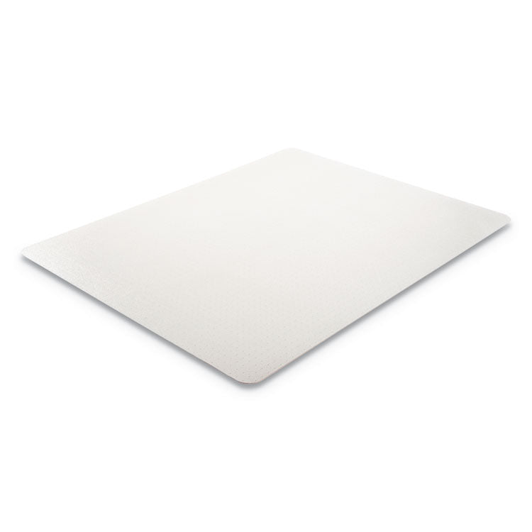 EconoMat Occasional Use Chair Mat for Flat Pile Carpeted Floors, Rectangular, 46" x 60", Clear, Ships Rolled