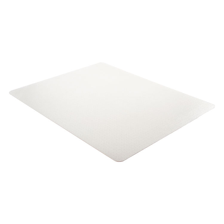 EconoMat Occasional Use Chair Mat for Flat Pile Carpeted Floors, Rectangular, 46" x 60", Clear, Ships Rolled