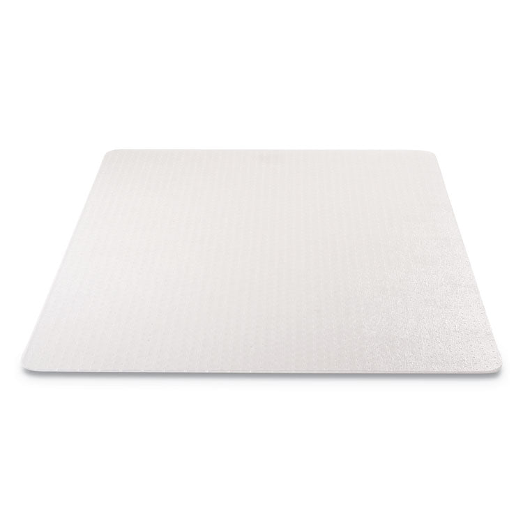 EconoMat Occasional Use Chair Mat for Flat Pile Carpeted Floors, Rectangular, 46" x 60", Clear, Ships Rolled