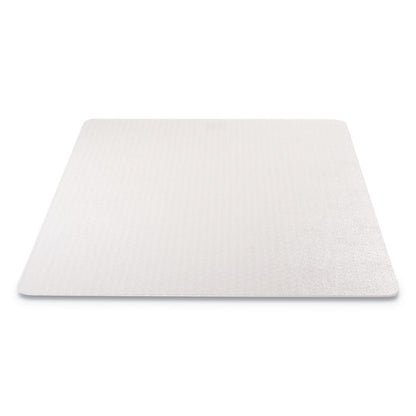 EconoMat Occasional Use Chair Mat for Flat Pile Carpeted Floors, Rectangular, 46" x 60", Clear, Ships Rolled