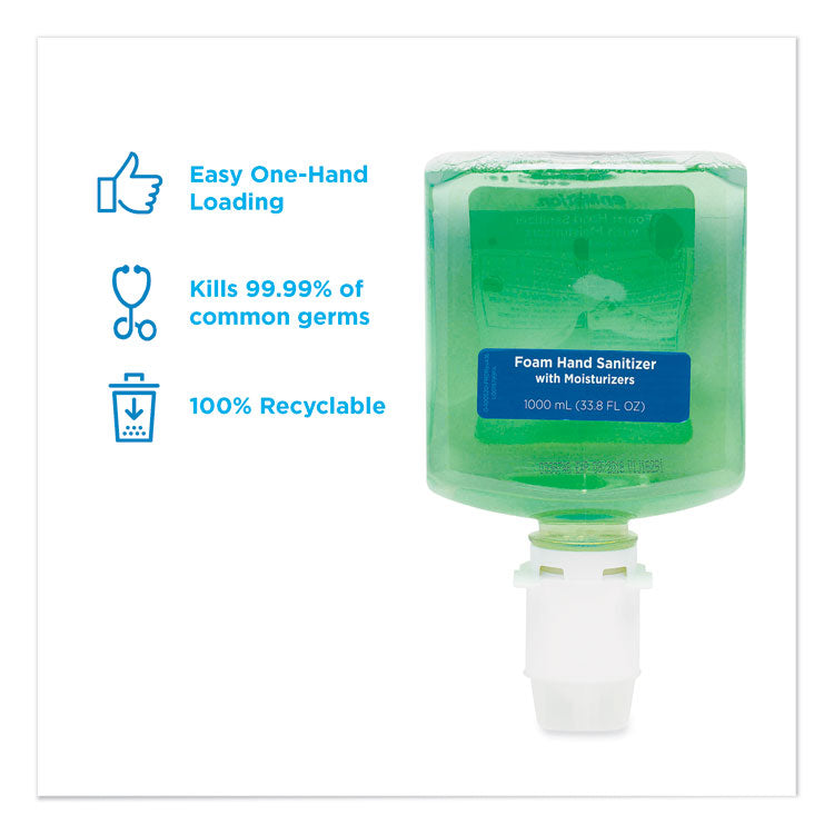 GP enMotion Gen2 Moisturizing Foam Hand Sanitizer Dispenser Refill, 1,000 mL, Fragrance-Free, 2/Carton