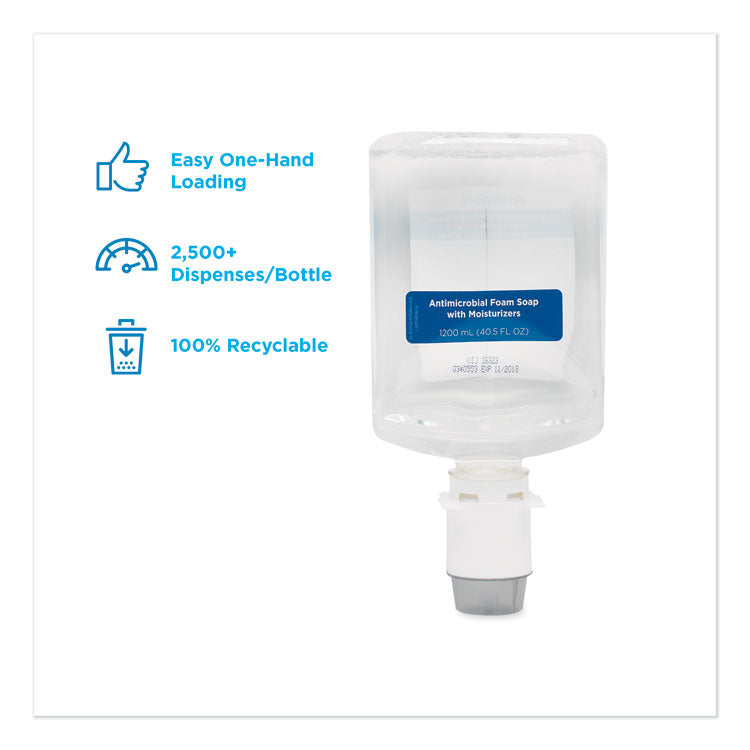 GP enMotion Automated Touchless Antimicrobial Foam Soap Refill, Unscented, 1,200 mL, 2/Carton
