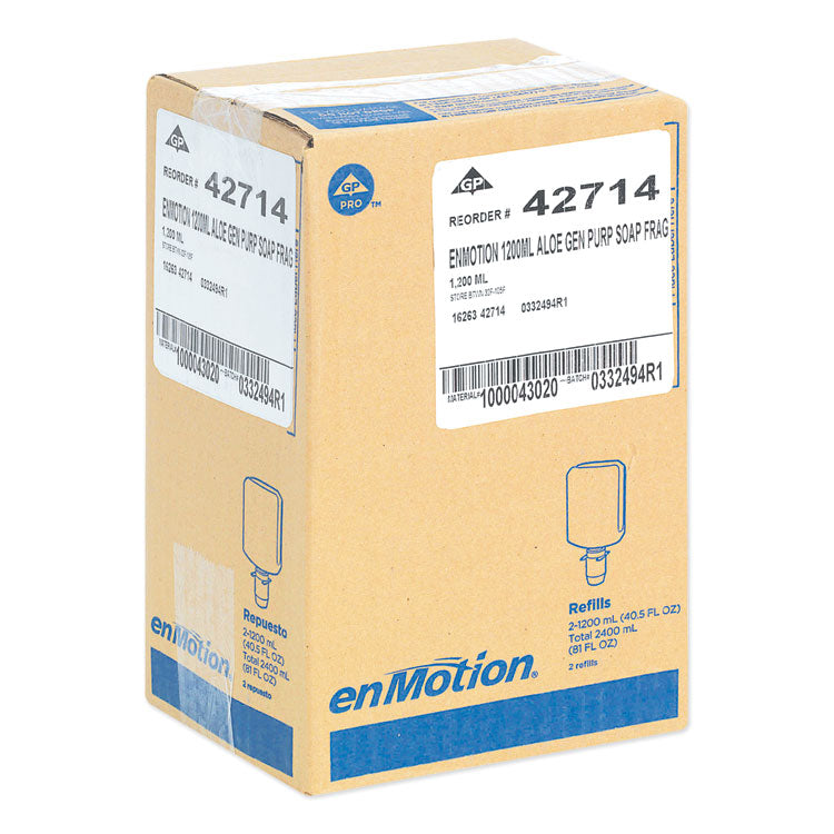 GP enMotion Automated Touchless Moisturizing Gentle Foam Soap Refill, Unscented, 1,200 mL, 2/Carton