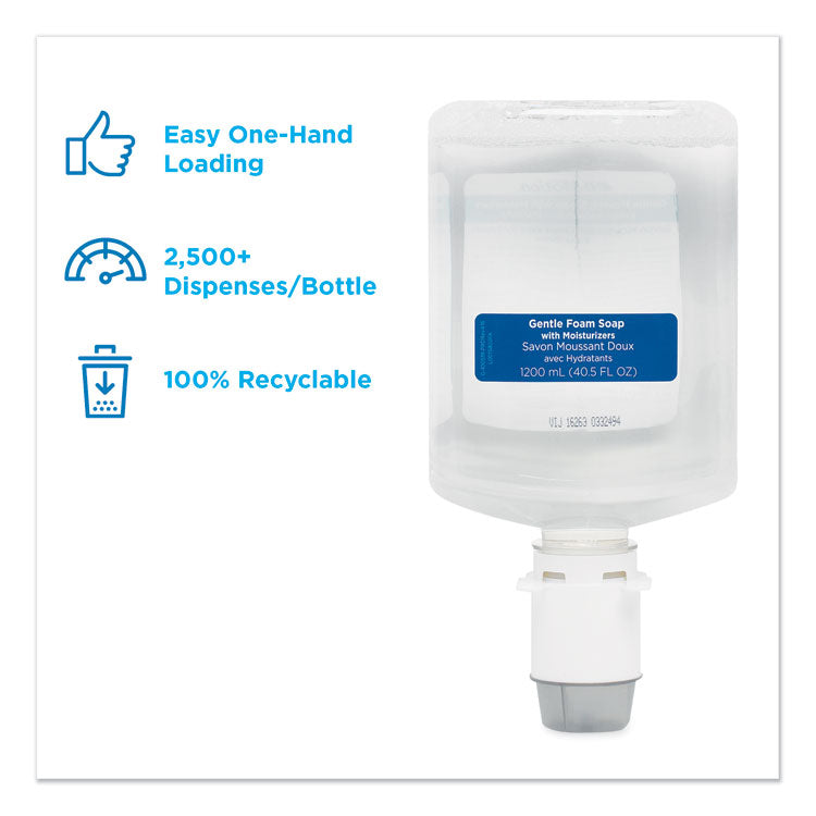 GP enMotion Automated Touchless Moisturizing Gentle Foam Soap Refill, Unscented, 1,200 mL, 2/Carton