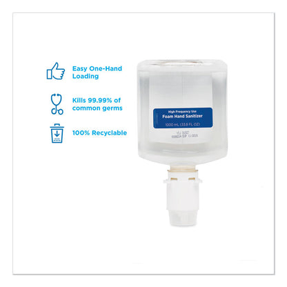 GP enMotion High-Frequency-Use Foam Sanitizer Dispenser Refill, 1,000 mL, Fragrance-Free, 2/Carton