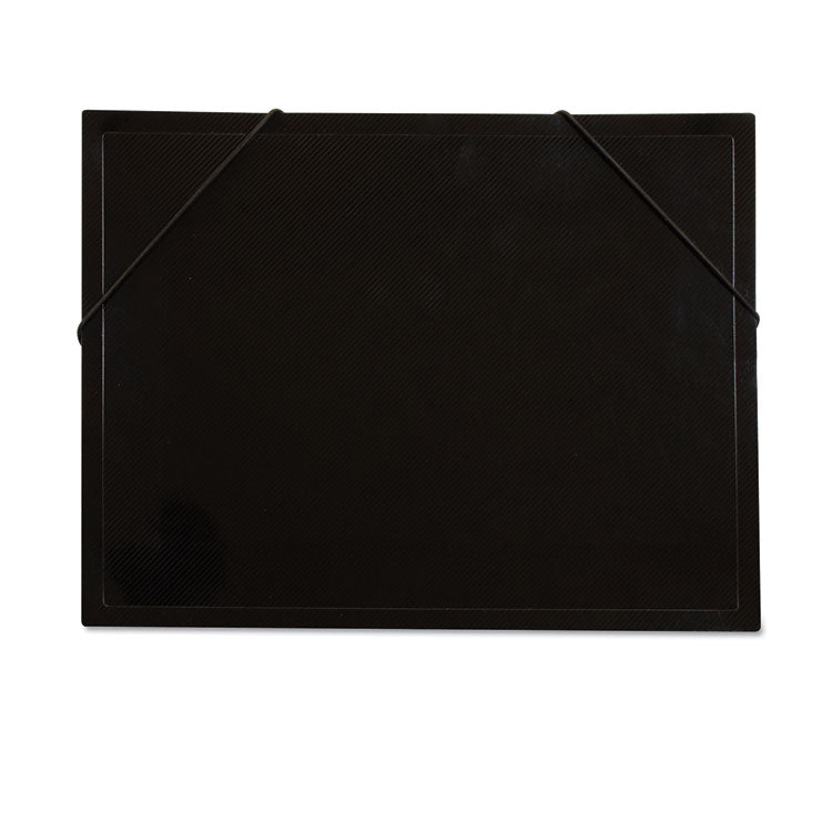 Rainbow Document Sorter/Case, 5" Expansion, 5 Sections, Elastic Cord Closure, Letter Size, Black/Multicolor