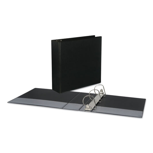 Slant D-Ring View Binder, 3 Rings, 3" Capacity, 11 x 8.5, Black (Each)