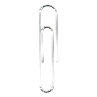 Recycled Paper Clips, #1, Smooth, Silver, 100 Clips/Box, 10 Boxes/Pack