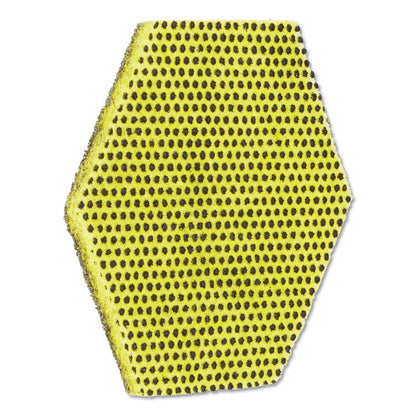 Dual Purpose Scour Pad, 5 x 5.75, Green/Yellow, 15/Carton
