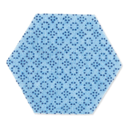 Low Scratch Scour Pad 2000HEX, 5.75 x 5, Blue, 15/Carton