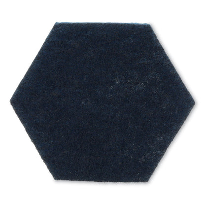 Low Scratch Scour Pad 2000HEX, 5.75 x 5, Blue, 15/Carton