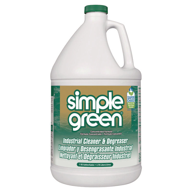 Industrial Cleaner and Degreaser, Concentrated, 1 Gallon Bottle, 6/Carton