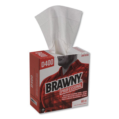 Medium Duty Premium DRC Wipers, 1-Ply, 9.25 x 16.3, Unscented, White, 90 Wipes/Box, 10 Boxes/Carton