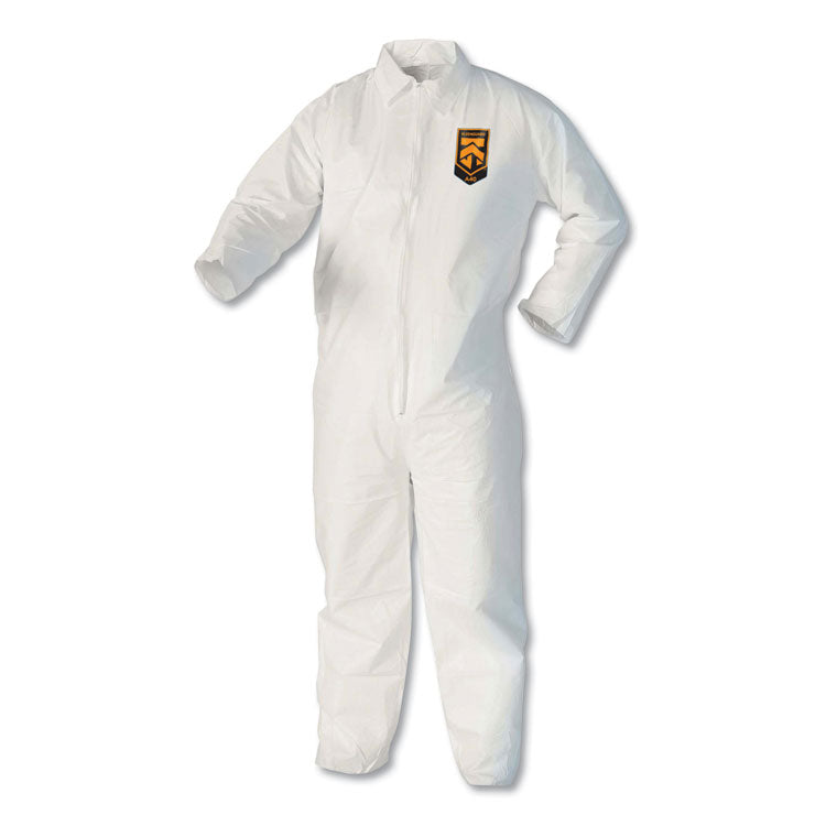 A40 Coveralls with Open Wrists and Ankles, Medium, White, 25/Carton