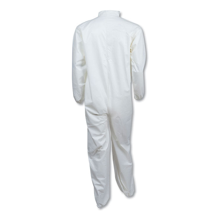 A40 Elastic-Cuff and Ankles Coveralls, 4X-Large, White, 25/Carton