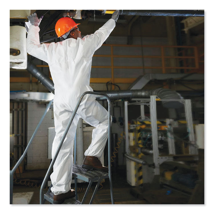 A20 Breathable Particle Protection Coveralls, Zip, Open Wrists/Ankles, 3X-Large, White, 20/Carton