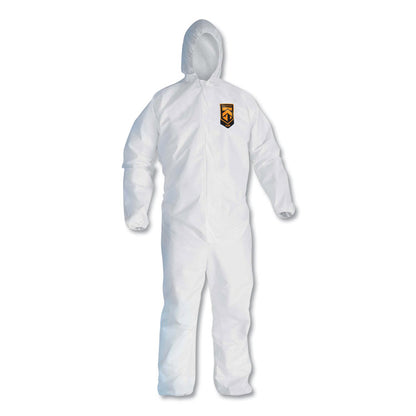 A20 Breathable Particle Protection Coveralls, Zip Closure, Hood, Elastic Back, Wrists and Ankles, 3X-Large, White