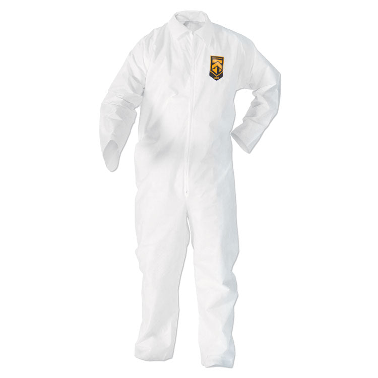 A20 Breathable Particle Protection Coveralls, Zip Front, Elastic Wrists and Ankles, 2X-Large, White