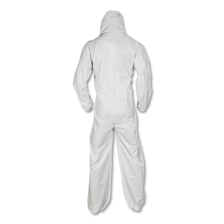 A40 Coveralls, Open Wrists and Ankles, 4X-Large, White, 25/Carton