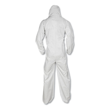 A40 Coveralls, Open Wrists and Ankles, 4X-Large, White, 25/Carton