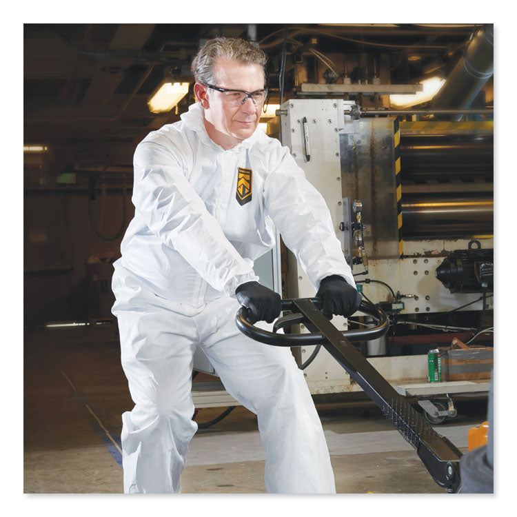 A40 Elastic-Cuff, Ankle, Hood and Boot Coveralls, 3X-Large, White, 25/Carton