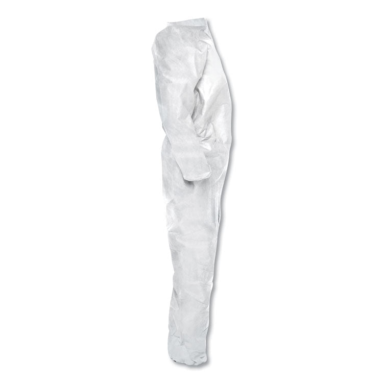 A20 Breathable Particle Protection Coveralls, Zip, Open Wrists/Ankles, X-Large, White, 24/Carton