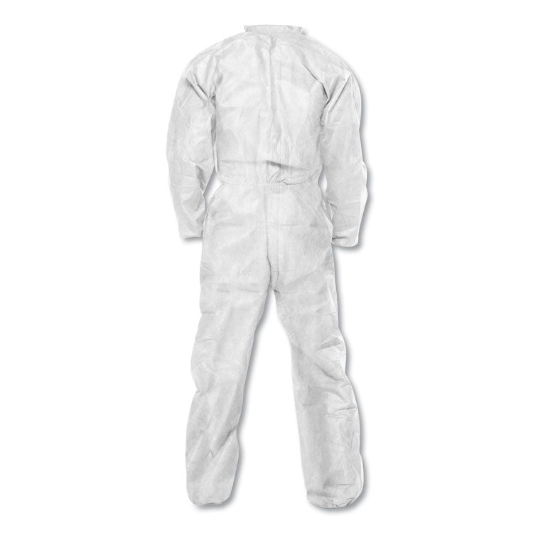 A20 Breathable Particle Protection Coveralls, Zip, Open Wrists/Ankles, X-Large, White, 24/Carton