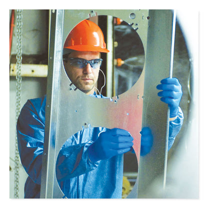 A20 Breathable Particle Protection Coveralls, Zip Front, Open Wrists and Ankles, 3X-Large, Blue, 20/Carton
