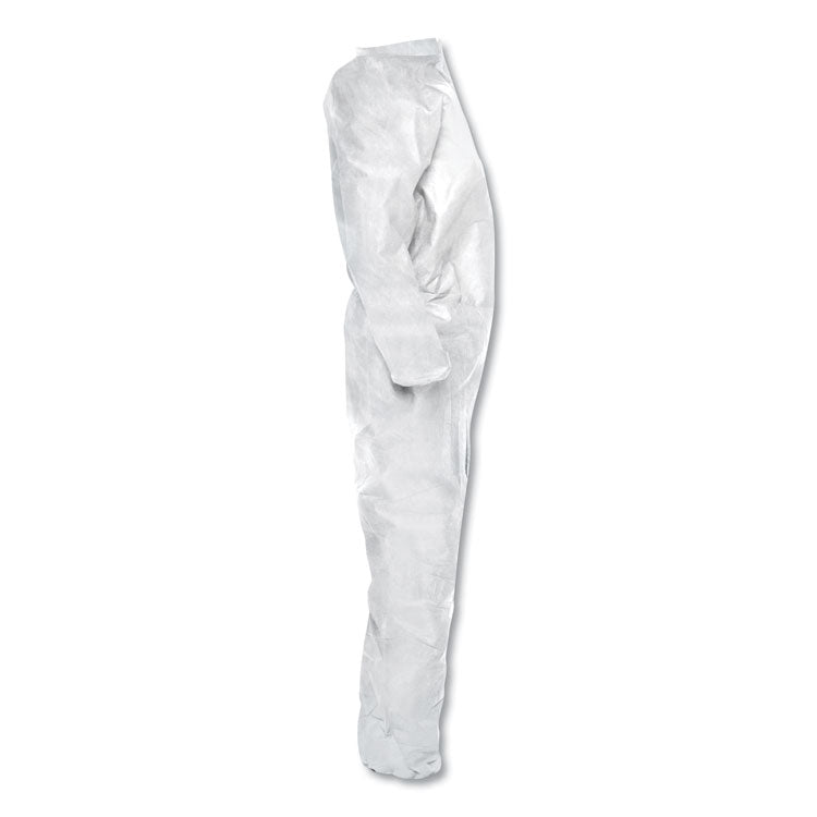 A20 Breathable Particle Protection Coveralls, Zip, Open Wrists/Ankles, 4X-Large, White, 20/Carton