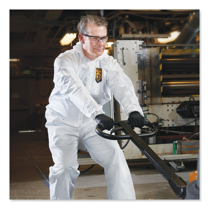 A20 Breathable Particle Protection Coveralls, Zip Closure, Hood, Elastic Back, Wrists and Ankles, 2X-Large, White