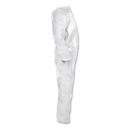 A20 Breathable Particle Protection Coveralls, Zip, Open Wrists/Ankles, Medium, White, 24/Carton