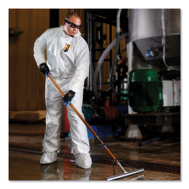 A40 Elastic-Cuff, Ankle, Hood and Boot Coveralls, 2X-Large, White, 25/Carton