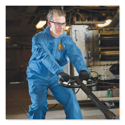 A20 Breathable Particle Protection Coveralls, Hood and Boots, 2X-Large, Blue, 24/Carton