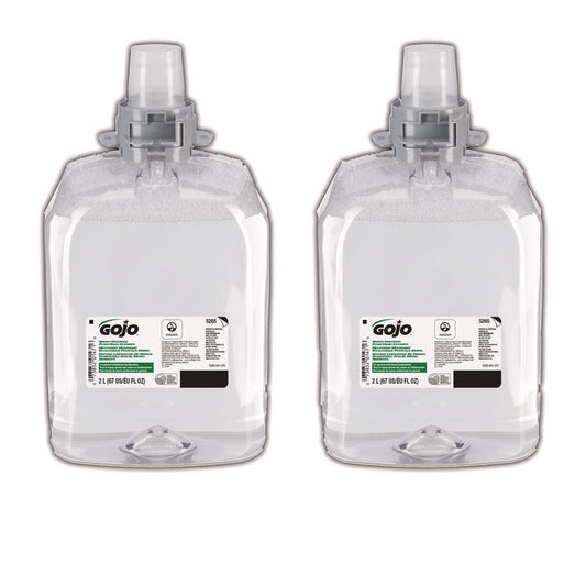Green Certified Foam Hand Cleaner, Refill for GOJO FMX-20 Push-Style Dispenser, Unscented, 2,000 mL, 2/Carton