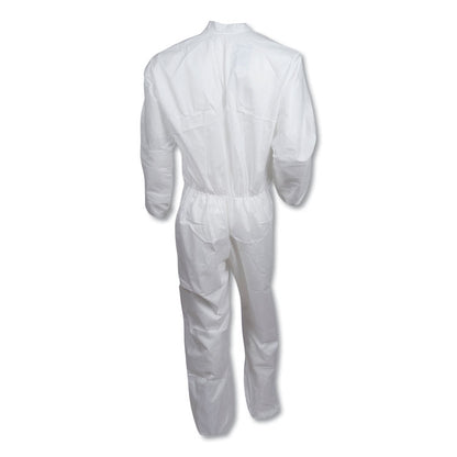 A40 Coveralls, Open Wrists and Ankles, White, Large, 25/Carton