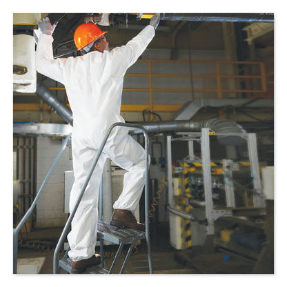 A20 Breathable Particle Protection Coveralls, Zip, Open Wrists/Ankles, Medium, White, 24/Carton