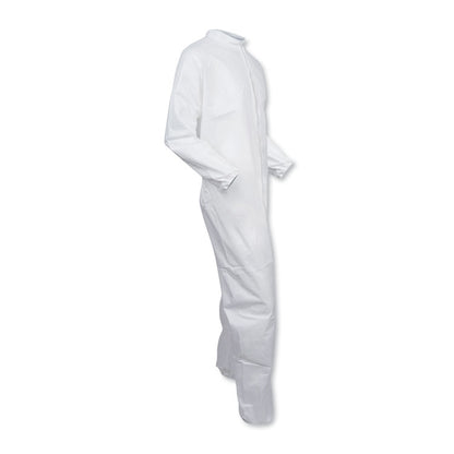 A40 Coveralls with Open Wrists and Ankles, Medium, White, 25/Carton