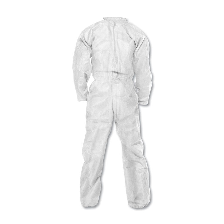 A20 Breathable Particle Protection Coveralls, Zip, Open Wrists/Ankles, 4X-Large, White, 20/Carton