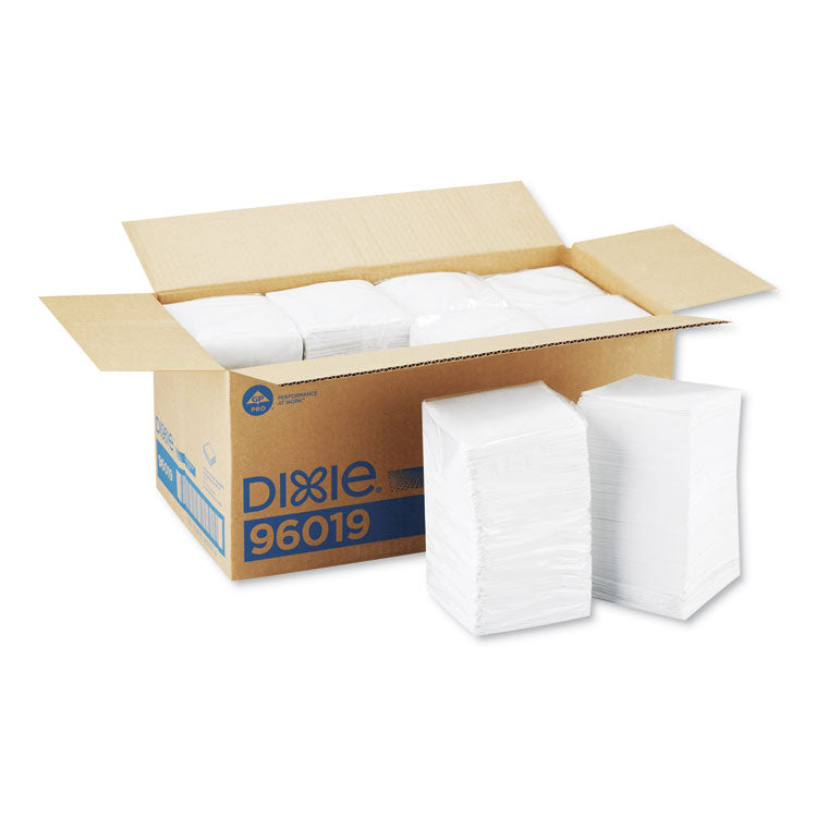 BevNap Beverage Napkins, 1-Ply, 9.5 x 9.5, White, 4,000/Carton