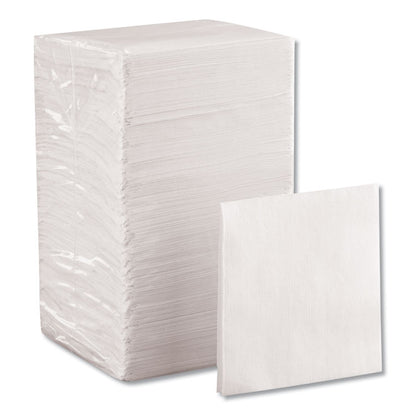 BevNap Beverage Napkins, 1-Ply, 9.5 x 9.5, White, 4,000/Carton