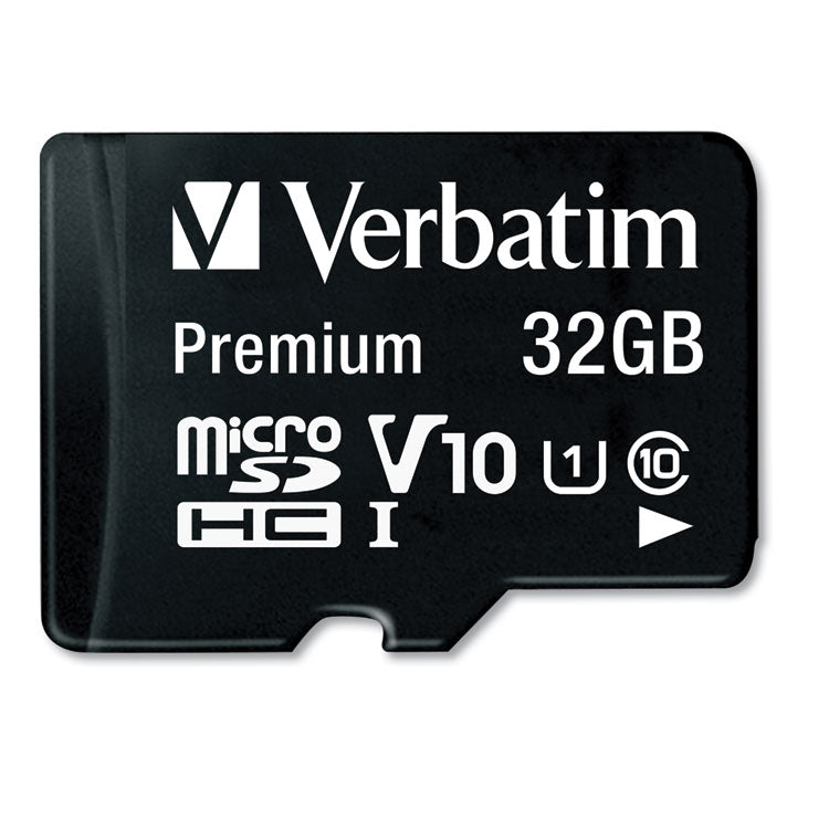 32GB Premium microSDHC Memory Card with Adapter, UHS-I V10 U1 Class 10, Up to 90MB/s Read Speed