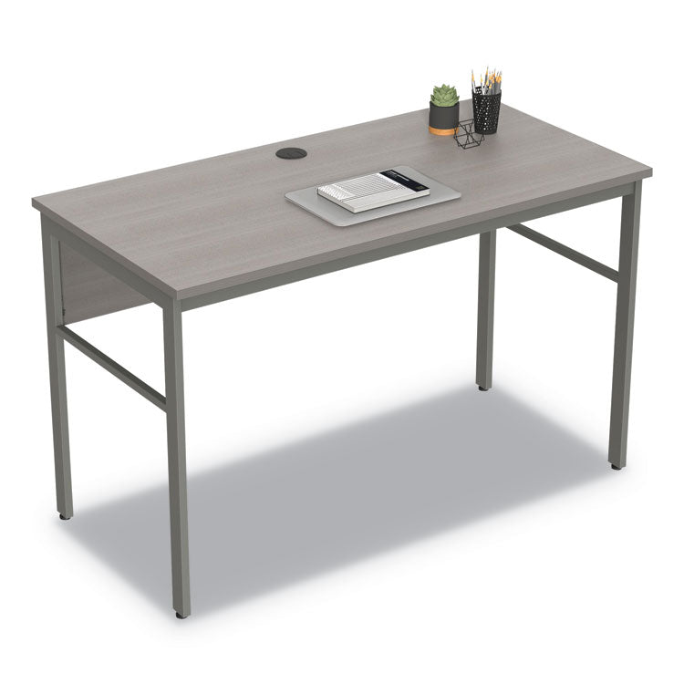 Urban Series Desk Workstation, 47.25" x 23.75" x 29.5", Ash