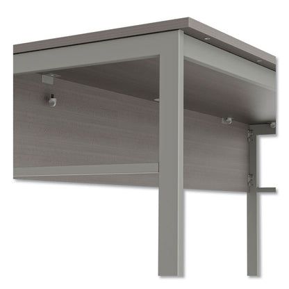 Urban Series Desk Workstation, 47.25" x 23.75" x 29.5", Ash