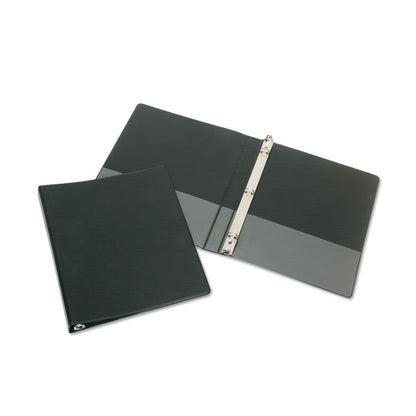 7510009845787, SKILCRAFT Flexible 3-Ring Binder, 0.5" Capacity, 11 x 8.5, Black
