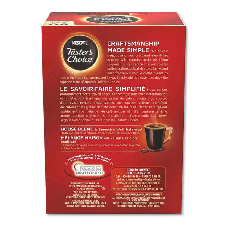 Taster's Choice Stick Pack, House Blend, 0.06 oz, 480/Carton